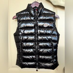 SOLD Moncler Ghany Boudin-Quilted Down Puffer Vest in Black size 1/S (MSRP$1000)